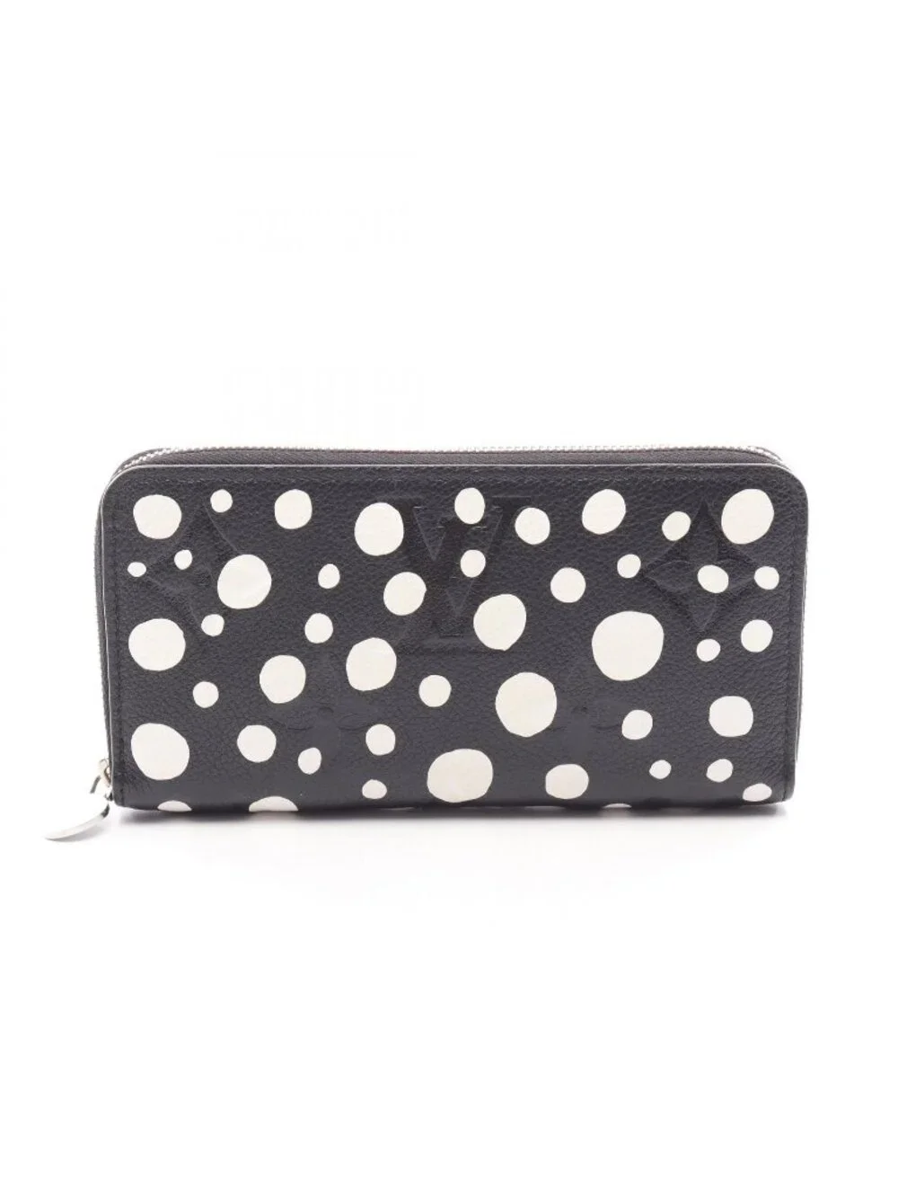 Louis Vuitton Round Wallet LV YK Zippy Monogram Empreinte Noir Yayoi Kusama